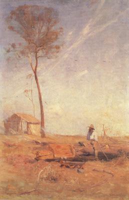 Arthur streeton Whelan on the Log (nn02) oil painting image